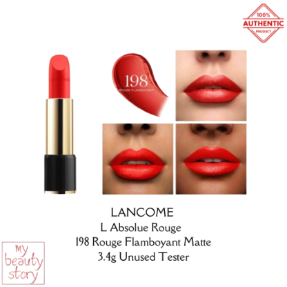 Lancome L Absolue Rouge 3.4g 198 Rouge Flamboyant Matte