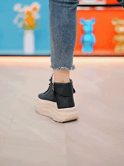 รองเท้าหุ้มข้อพื้นหนามีขนด้านในสำหรับผู้หญิงรุ่น ZY0011