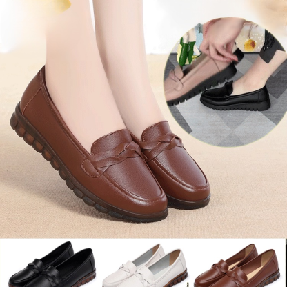 [หนังวัว] รองเท้านุ่มนิ่มกันลื่นสำหรับคุณแม่