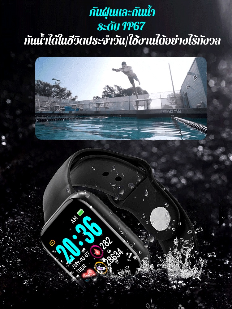 สมาร์ทวอทช์วัดระดับน้ำตาลในเลือด Y68S