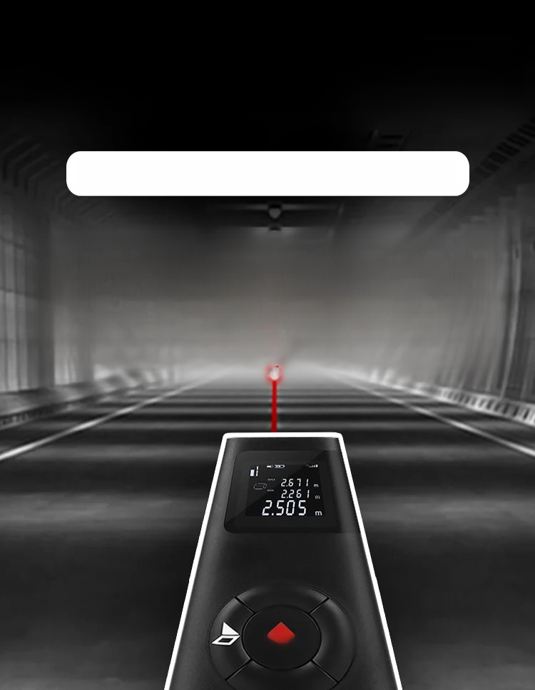 เครื่องวัดระยะเลเซอร์อัจฉริยะ 40เมตรแบบมือถือ