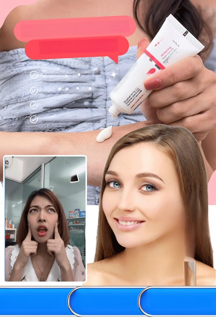 【ลดจุดด่างดำ】ครีมลดฝ้าบำรุงผิวขาวใสสดชื่น