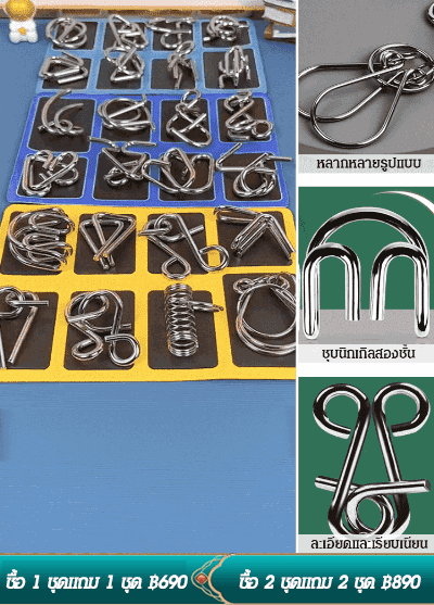 ห่วงเชื่อมโยงกัน 9 ห่วง ของเล่นพัฒนาสมอง