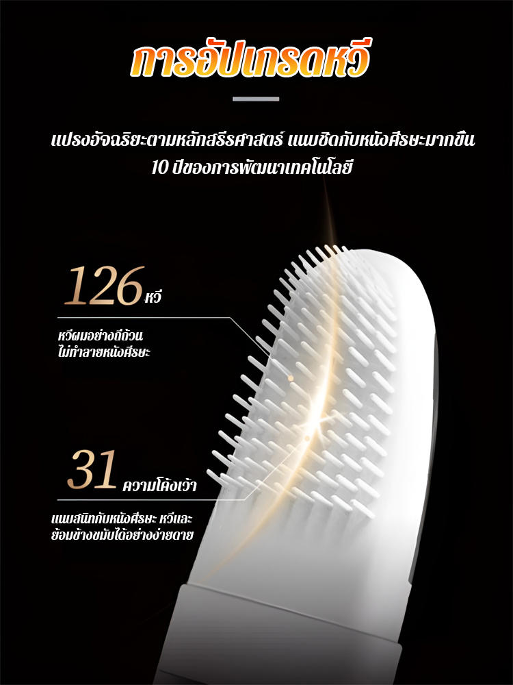 【ปิดผมขาว】หวีอัจฉริยะ染ผม