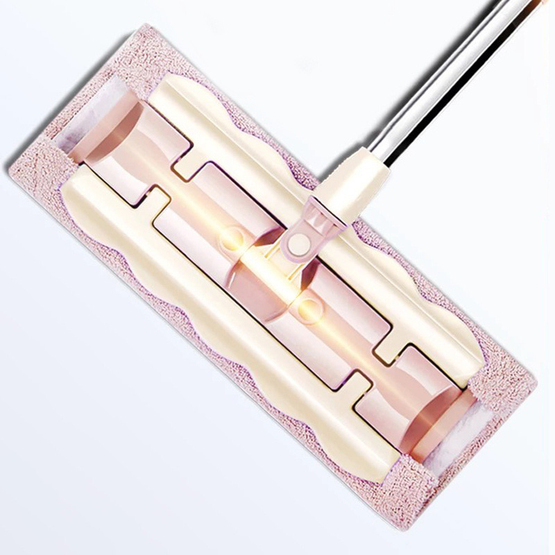 ไม้ถูพื้นแบบใช้ได้ทั้งแห้งและเปียกได้สองแบบ ไม่ต้องซักด้วยมือ