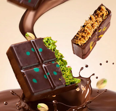 ช็อกโกแลตดำไส้พิสตาชิโอ