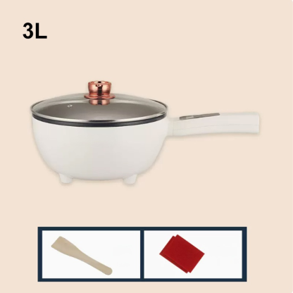 【ไม่เคลือบไม่ติด】กระทะไฟฟ้าลายรังผึ้งแบบชิ้นเดียว