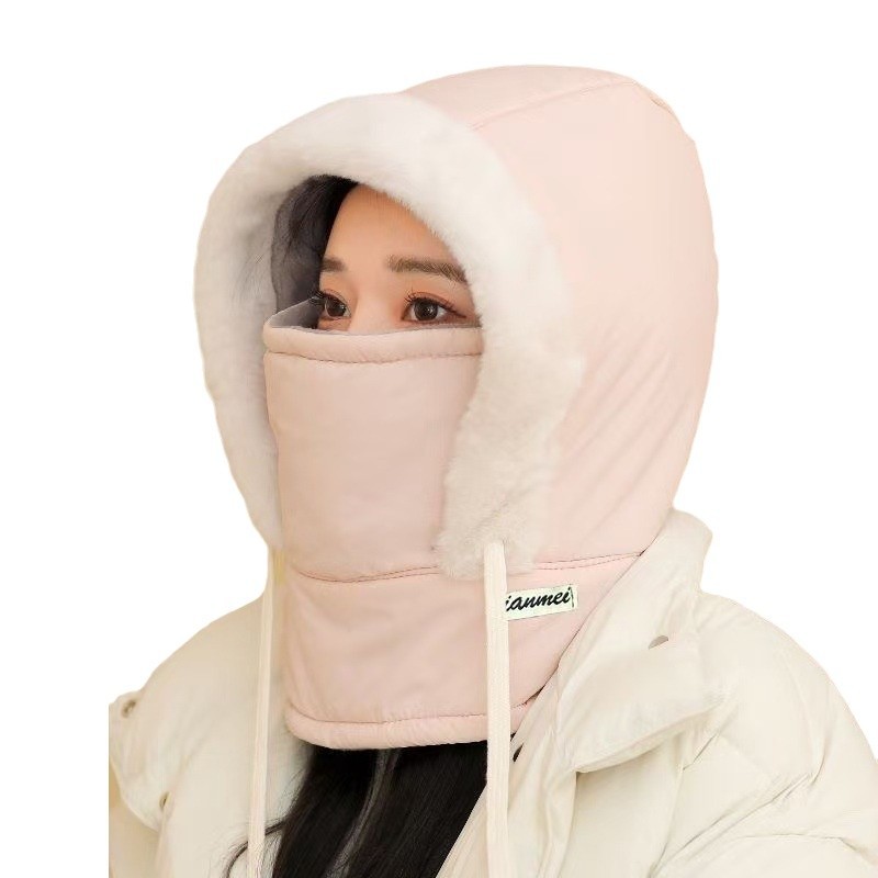 หมวกกันหนาวบุขนหนาอบอุ่น