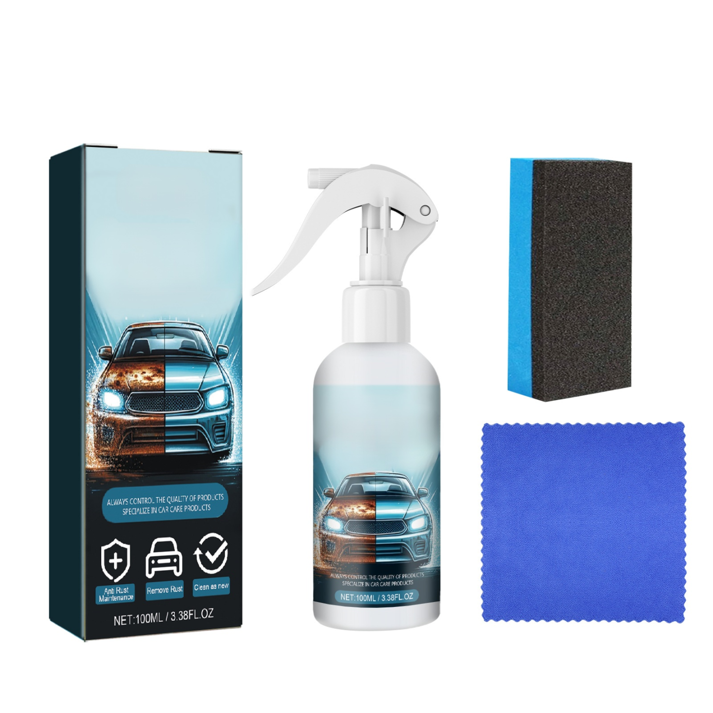 【เปลี่ยนใหม่】น้ำยาขจัดคราบรถยนต์