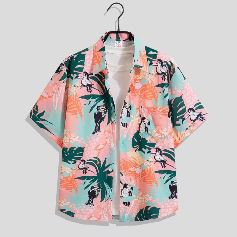 เสื้อเชิ้ตชายหาดสไตล์ฮาวายมีความยืดหยุ่น