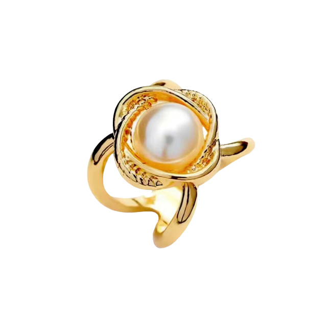 หัวเข็มขัดผ้าพันคอไหม แต่งไข่มุกแฟชั่น สไตล์ชาแนล