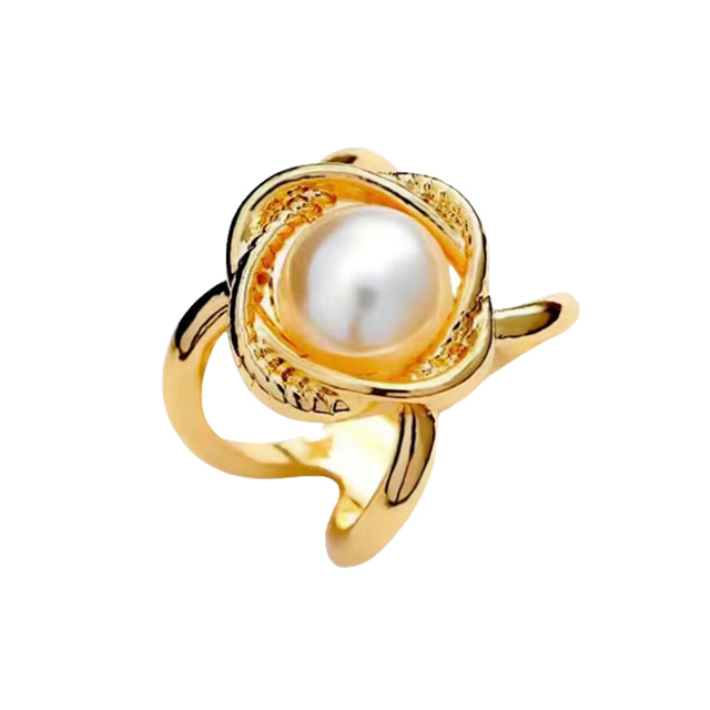 หัวเข็มขัดผ้าพันคอไหม แต่งไข่มุกแฟชั่น สไตล์ชาแนล