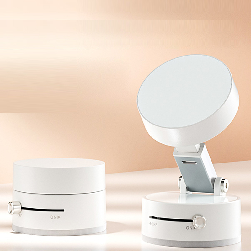 【เขย่าแรงก็ไม่หลุด】ที่วางโทรศัพท์แบบดูดสองด้านด้วยแม่เหล็กและถ้วยดูด