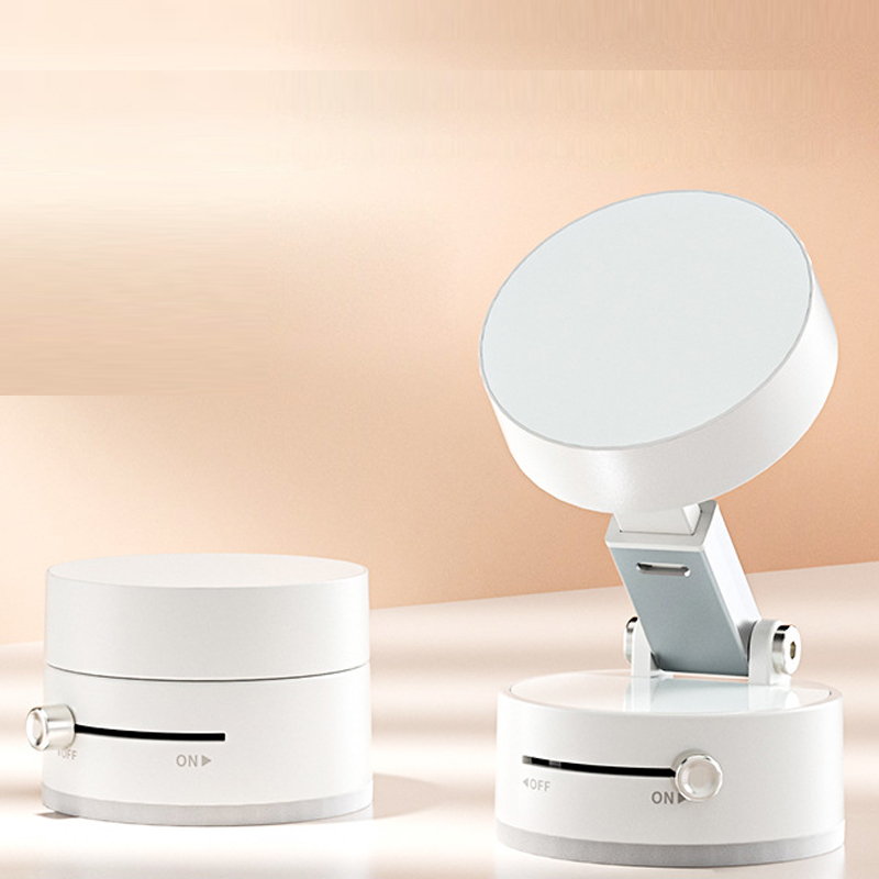 【เขย่าแรงก็ไม่หลุด】ที่วางโทรศัพท์แบบดูดสองด้านด้วยแม่เหล็กและถ้วยดูด