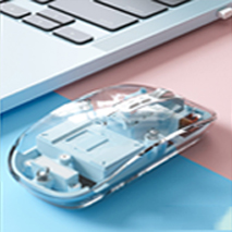 เมาส์แบบใสไร้สายแบบแม่เหล็ก