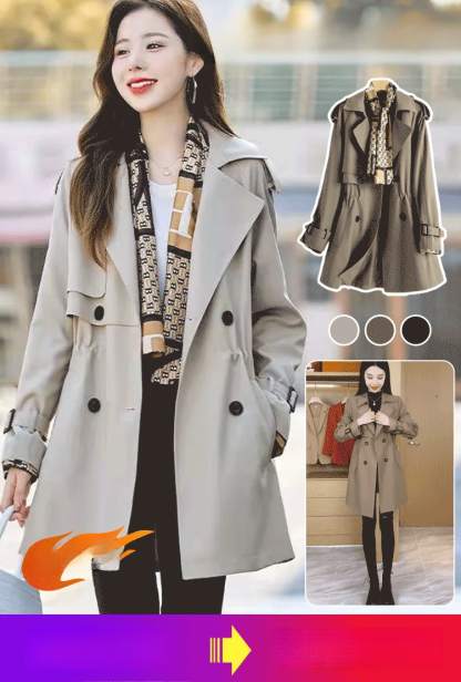 เสื้อโค้ทแฟชั่นลำลองที่ทำให้ดูผอมเพรียวและทันสมัย