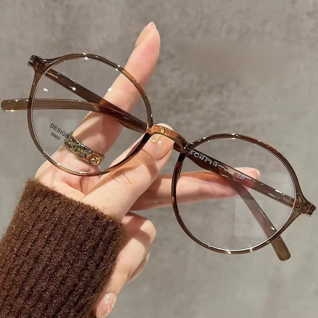 แว่นตาสายตายาวกรอบกลมสไตล์วินเทจ