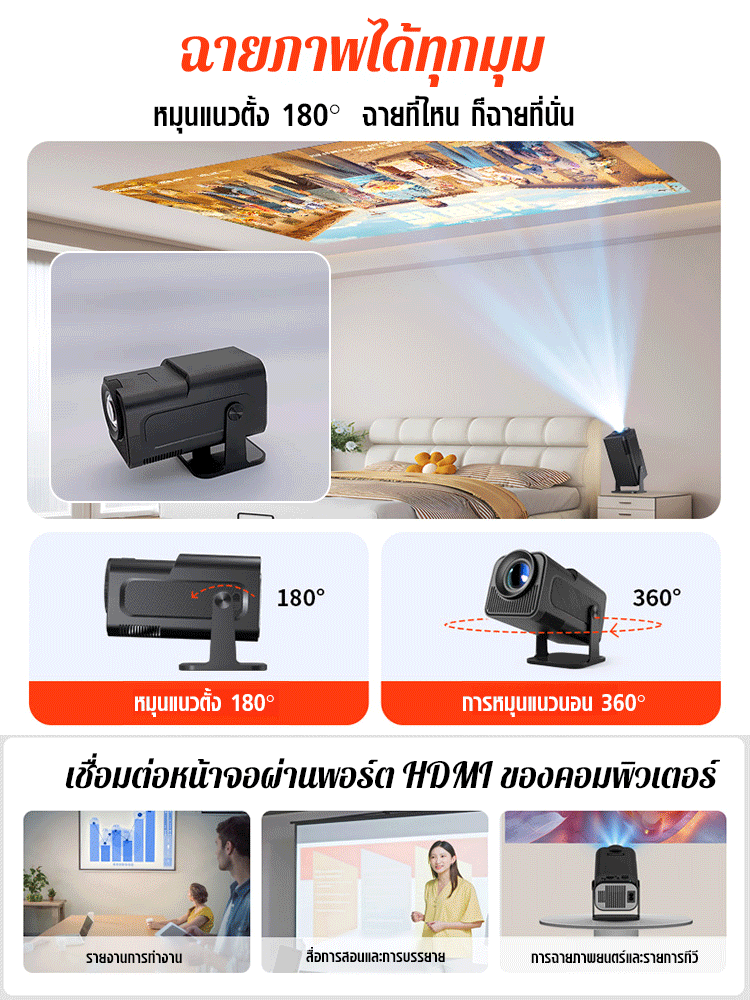 โปรเจคเตอร์ออโต้โฟกัส ความละเอียดสูงเป็นพิเศษ