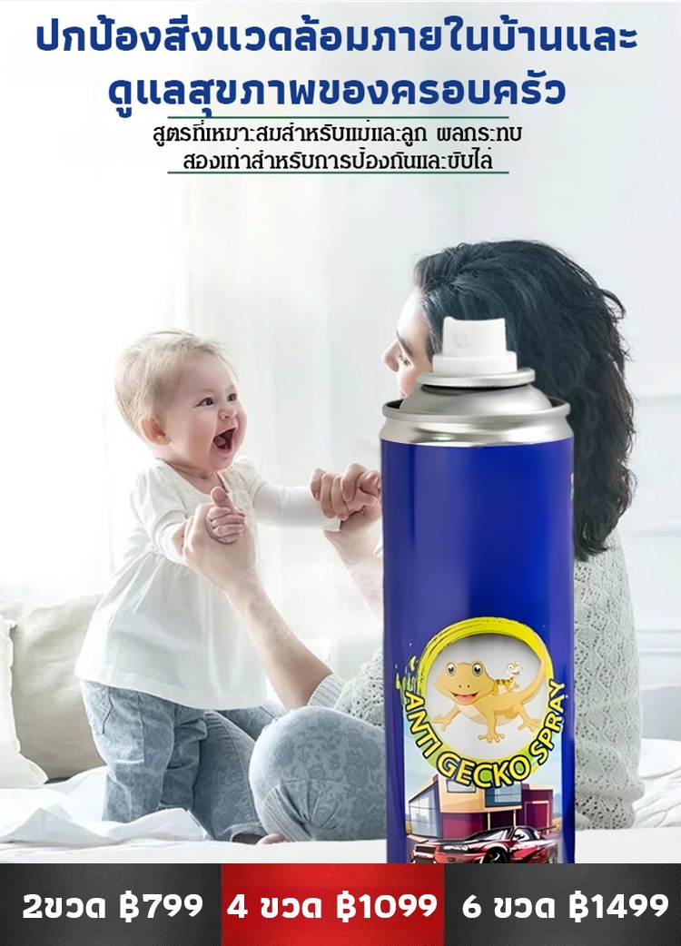 【หนีตอนกลางคืน】สเปรย์ไล่จิ้งจกสุดคุ้ม