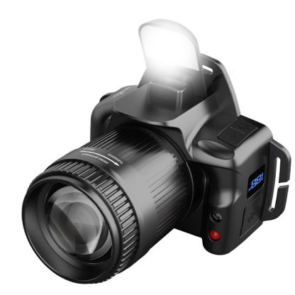 【เซนเซอร์ แสงจ้า】ไฟฉายคาดหัวแบบยืดหด สำหรับใช้งานกลางแจ้ง