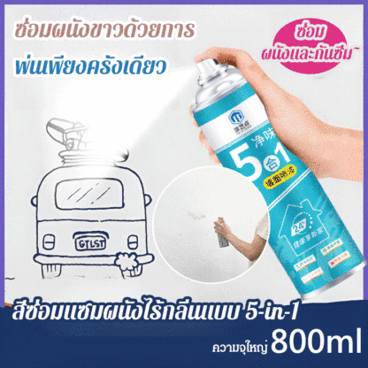 สีซ่อมแซมผนังไร้กลิ่นแบบ 5-in-1