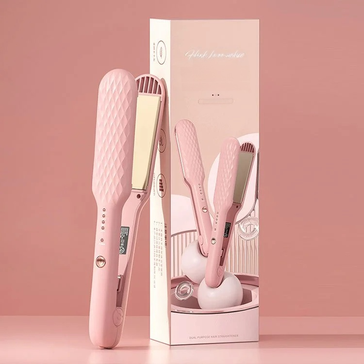 เครื่องม้วนผมไฟฟ้า ควบคุมอุณหภูมิอัจฉริยะ แบบพกพา ความร้อนทันที เครื่องม้วนผมเปียกและแห้งขนาดเล็ก