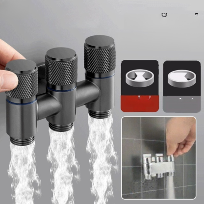 【1ทางน้ำเข้า3ทางน้ำไหลออก】วาล์วน้ำสามทางควบคุุมน้ำเข้าและน้ำไหลออก