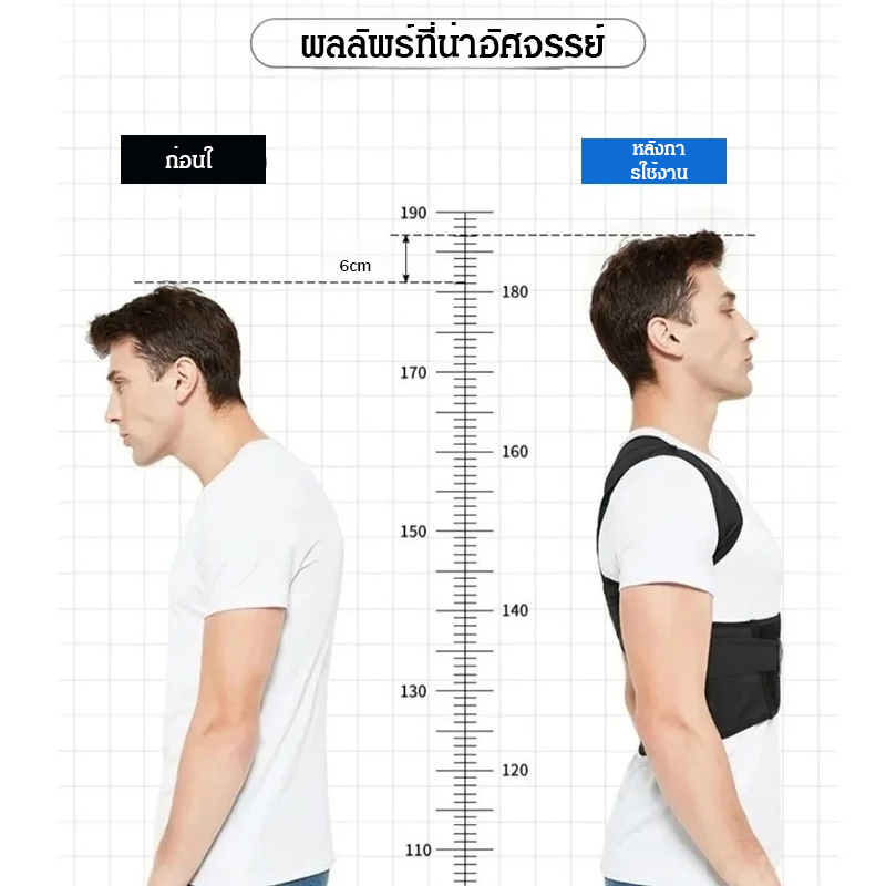 เข็มขัดแก้ไขอาการหลังค่อมที่จำเป็นสำหรับการดูแลร่างกาย