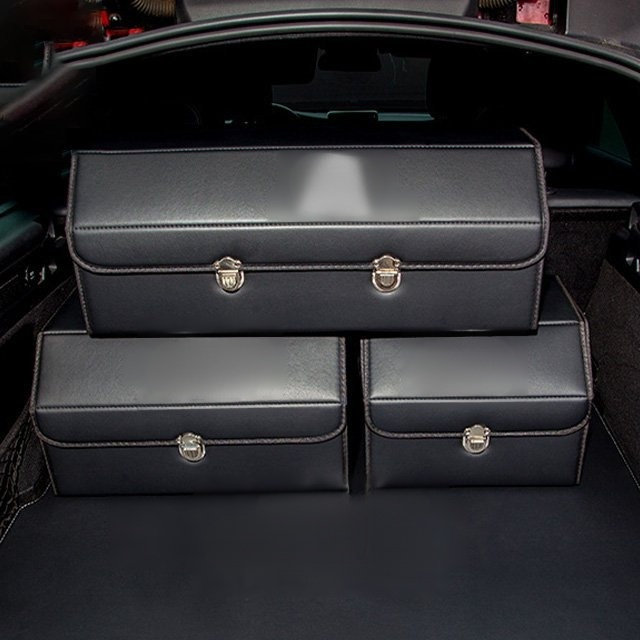 กล่องเก็บของแบบพับได้ในรถยนต์