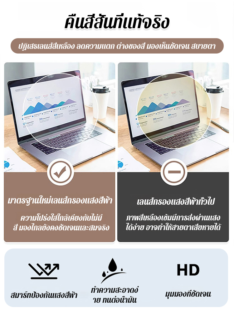แว่นตาสายตายาวกรอบกลมสไตล์วินเทจ