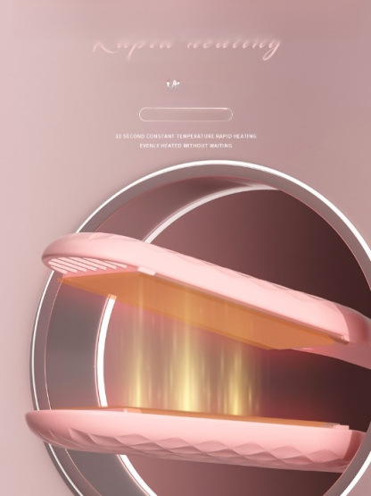 เครื่องม้วนผมไฟฟ้า ควบคุมอุณหภูมิอัจฉริยะ แบบพกพา ความร้อนทันที เครื่องม้วนผมเปียกและแห้งขนาดเล็ก