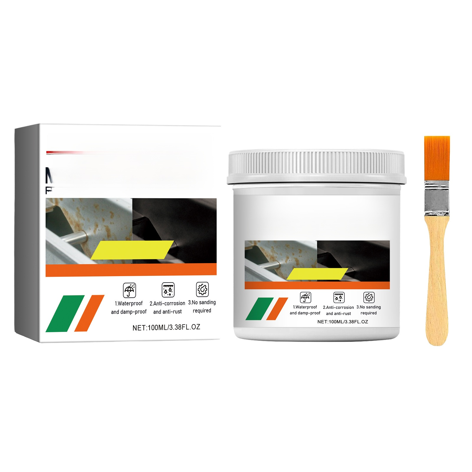  [ป้องกันการกัดกร่อนยาวนาน] สีกันสนิมทาพื้นผิวโลหะ