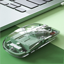 เมาส์แบบใสไร้สายแบบแม่เหล็ก