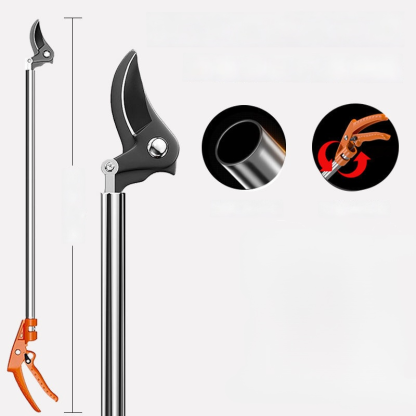 กรรไกรตัดแต่งกิ่งสแตนเลสอเนกประสงค์สำหรับงานสูง