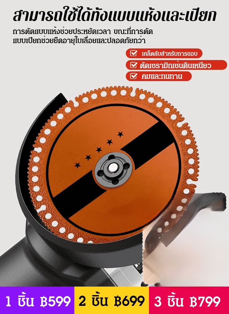 ใบตัดอเนกประสงค์เกรดอุตสาหกรรมคมทนทาน
