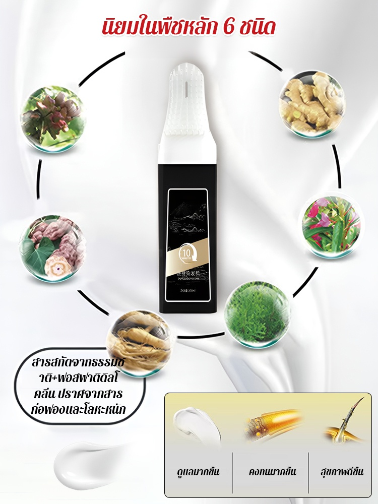 【ปิดผมขาว】หวีอัจฉริยะ染ผม