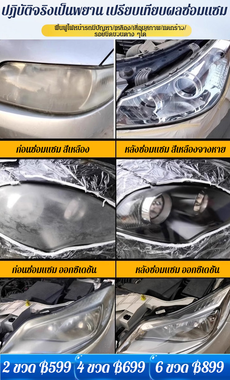 สเปรย์ซ่อมแซมขัดไฟหน้ารถยนต์ 