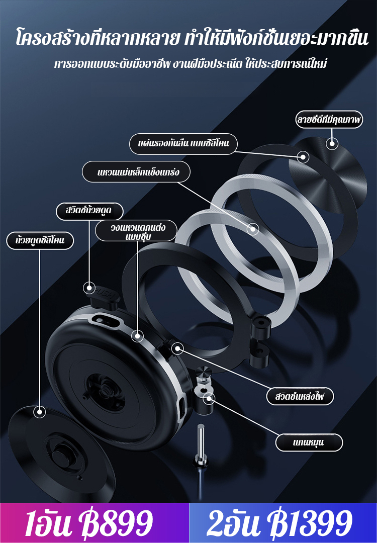 SL- ที่วางโทรศัพท์มือถือแบบแม่เหล็กพร้อมถ้วยดูดสุญญากาศไฟฟ้าสำหรับรถยนต์