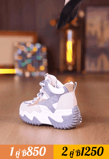 【เพิ่มความสูง 7 ซม.】รองเท้ากีฬาลำลองแฟชั่นที่เข้ากันได้กับทุกสไตล์