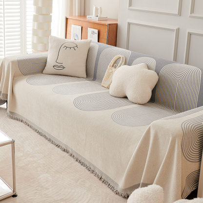 ผ้าคลุมโซฟาผ้าเชนิลล์แบบใช้ได้สองด้าน
