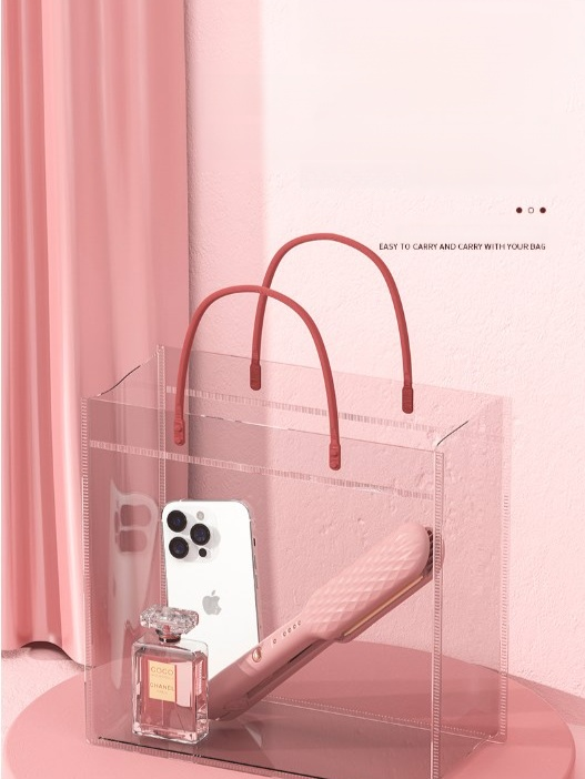 เครื่องม้วนผมไฟฟ้า ควบคุมอุณหภูมิอัจฉริยะ แบบพกพา ความร้อนทันที เครื่องม้วนผมเปียกและแห้งขนาดเล็ก