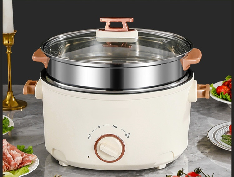 หม้อไฟฟ้าสามระดับแบบนึ่งและต้มได้