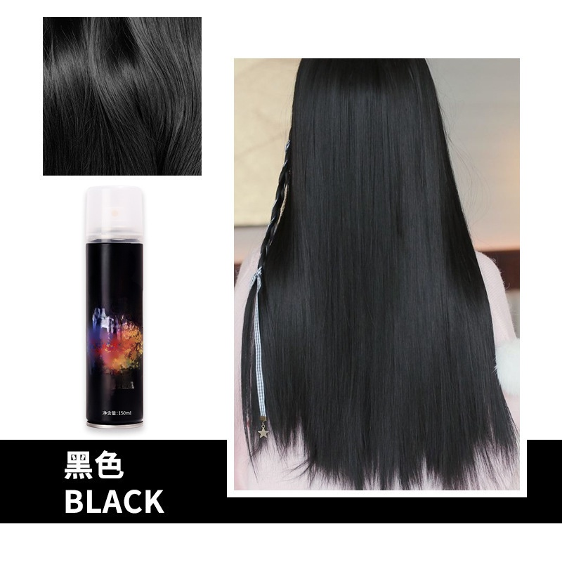 สีสันหลายชนิด สเปรย์เปลี่ยนสีผมแบบชั่วคราว