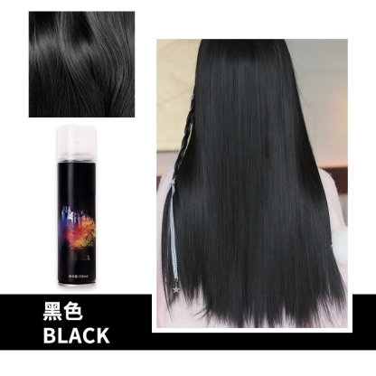 สีสันหลายชนิด สเปรย์เปลี่ยนสีผมแบบชั่วคราว