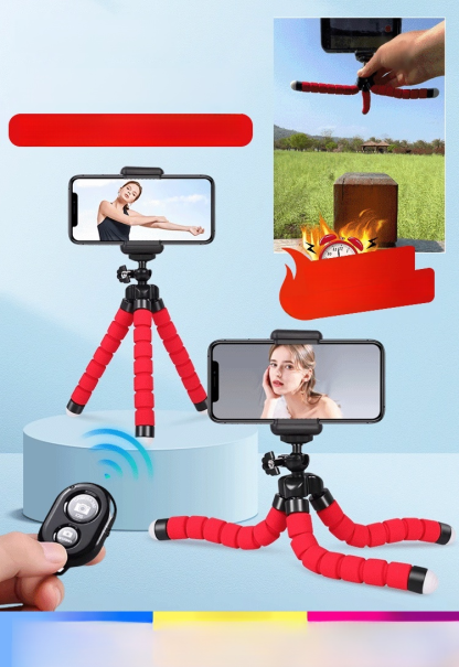 [อุปกรณ์ถ่ายภาพ] ขาตั้งโทรศัพท์มือถือปลาหมึก