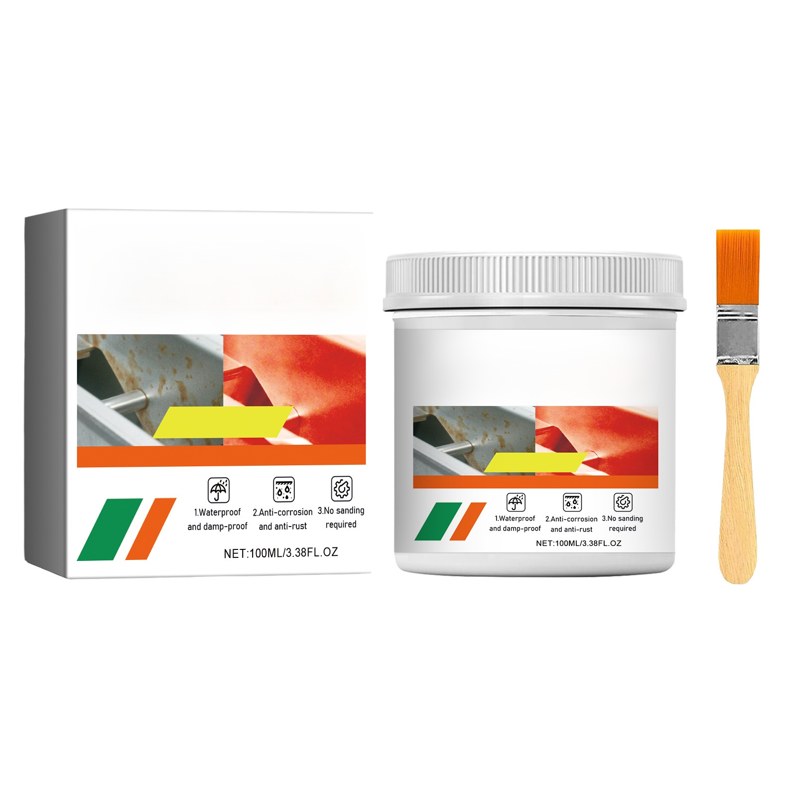  [ป้องกันการกัดกร่อนยาวนาน] สีกันสนิมทาพื้นผิวโลหะ