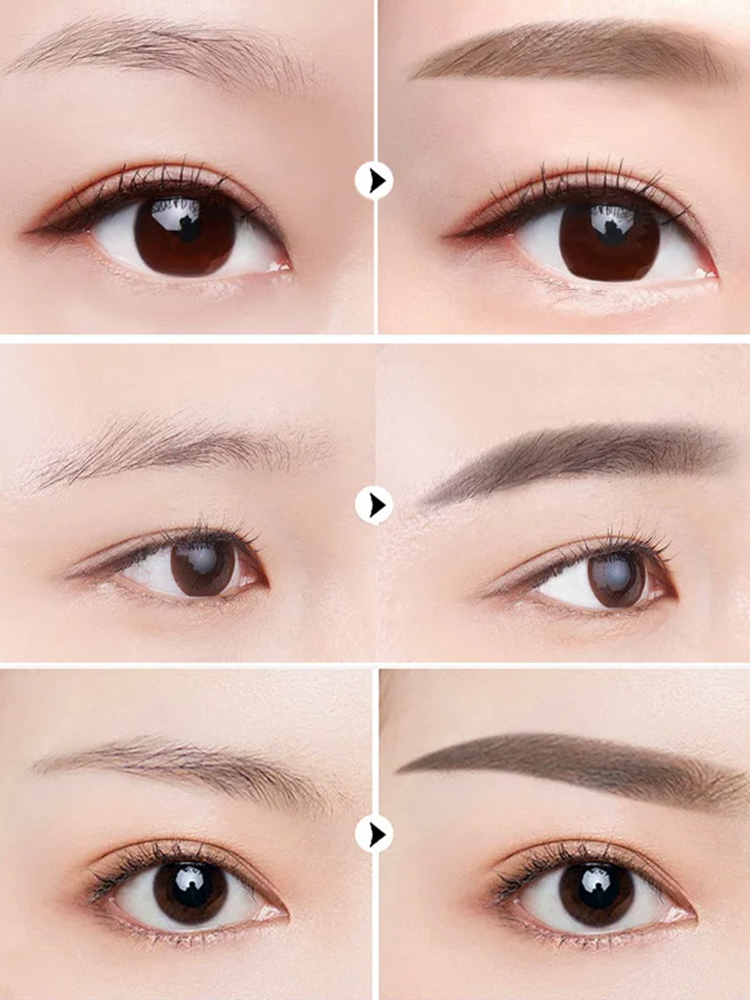 ดินสอเขียนคิ้ว 2 หัวสีทอง กันน้ำ