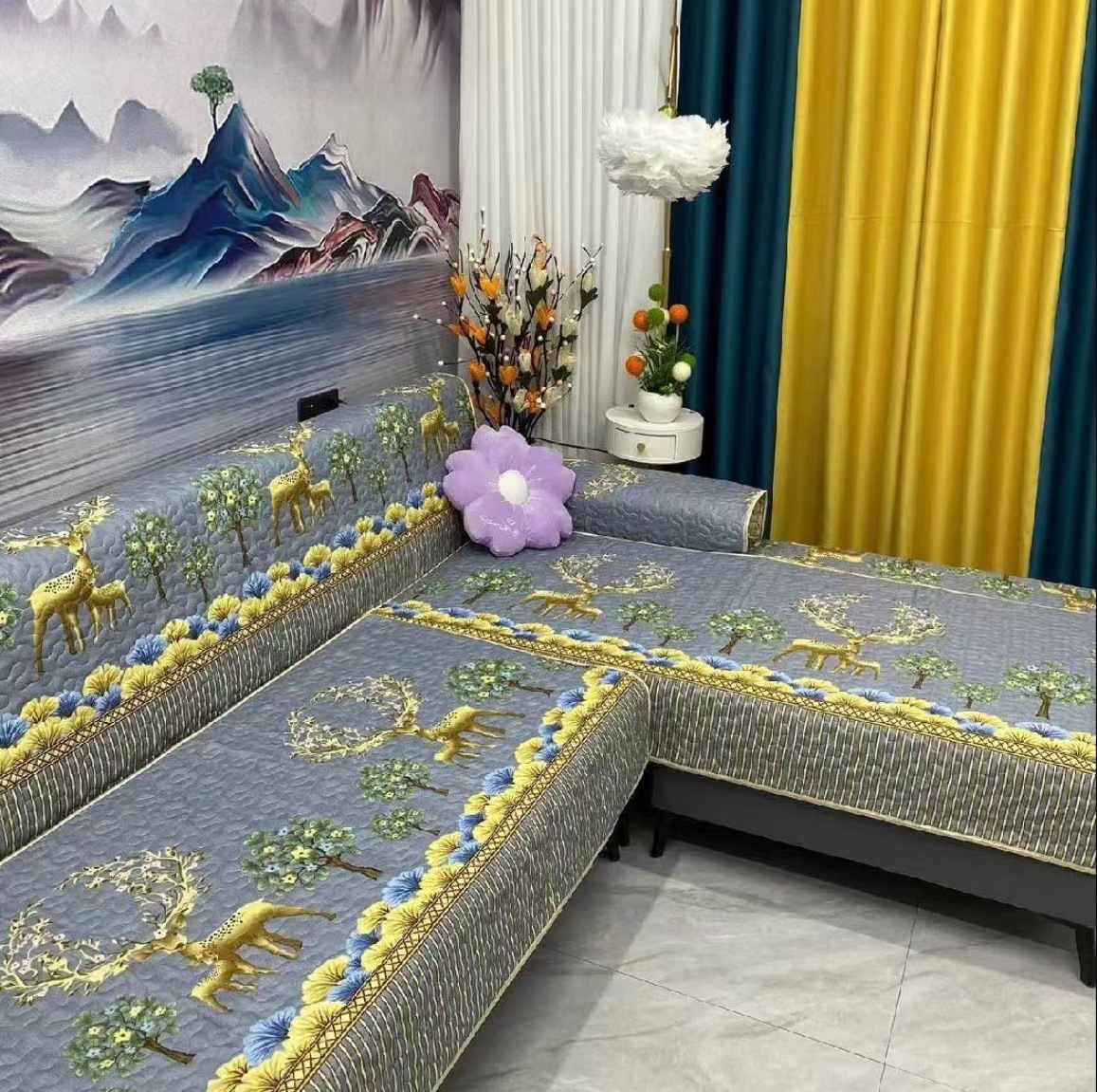 เบาะโซฟากันลื่นคุณภาพสูง