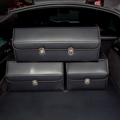 กล่องเก็บของแบบพับได้ในรถยนต์