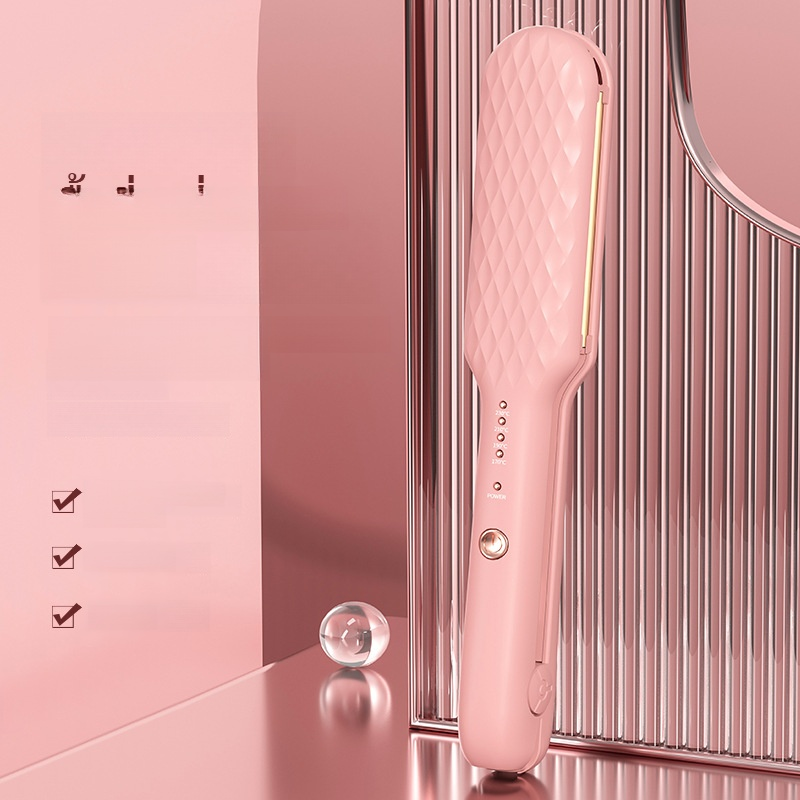 เครื่องม้วนผมไฟฟ้า ควบคุมอุณหภูมิอัจฉริยะ แบบพกพา ความร้อนทันที เครื่องม้วนผมเปียกและแห้งขนาดเล็ก